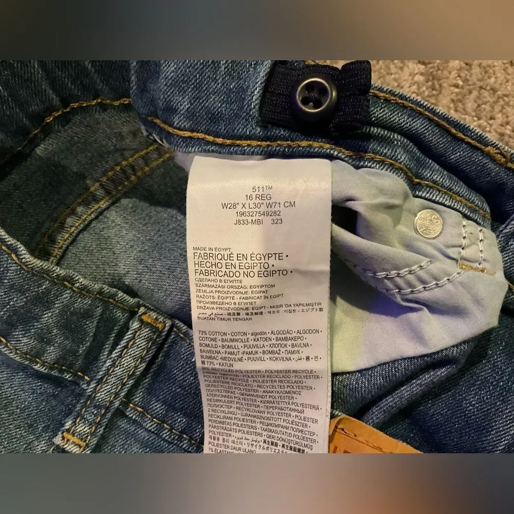 Levi's Kids Blue Slim fit Jeans